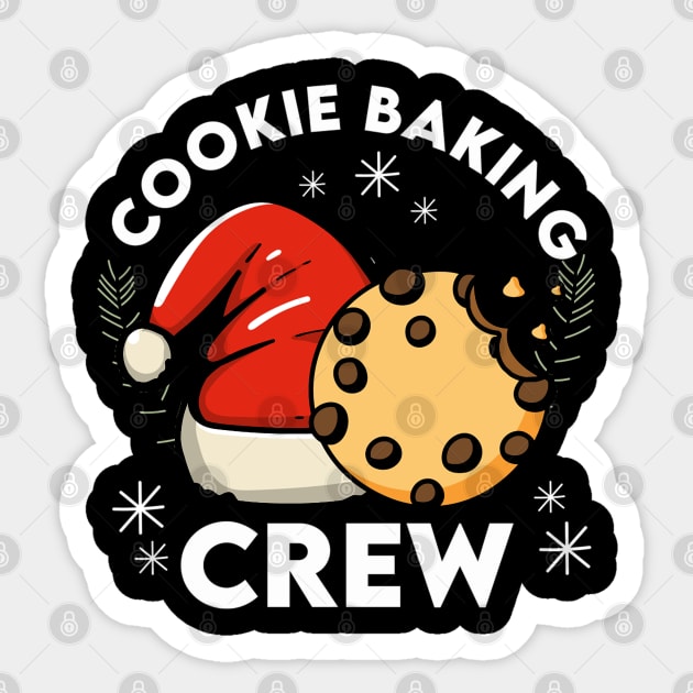 Cookie Baking Crew | Christmas Cookie Bakers Sticker by DancingDolphinCrafts